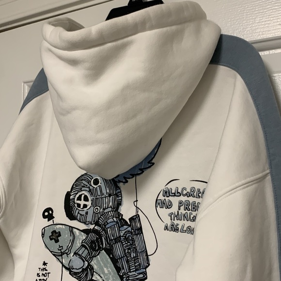 Guuka Original Somewhere in the Guuka Universe No War Sank Planet Hoodie - Picture 4 of 14